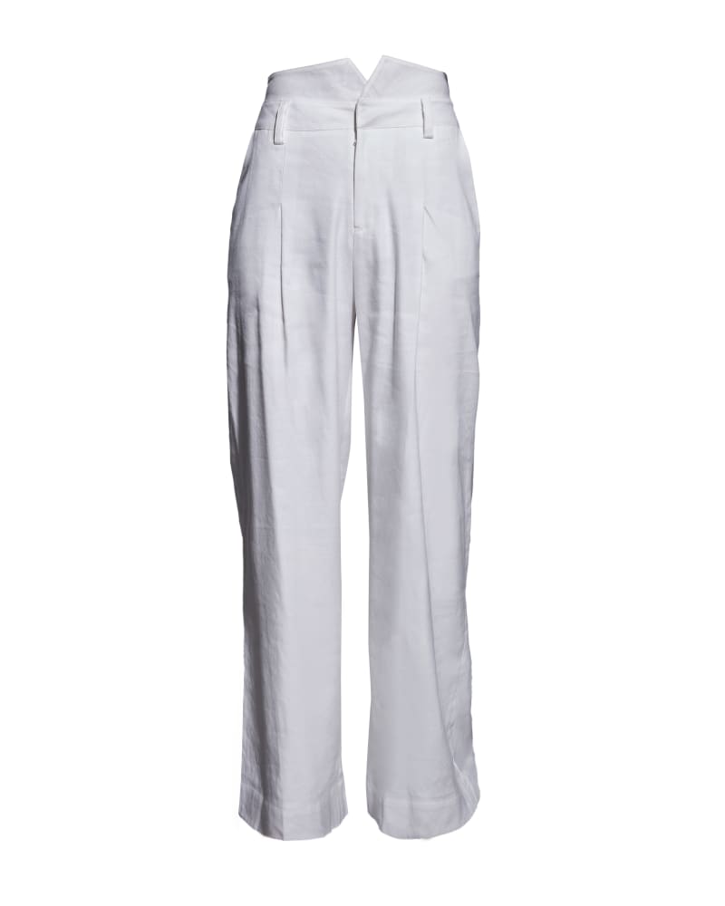 Front of a size 12 Mimi Trousers in White by AS by DF. | dia_product_style_image_id:268754